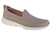 Sneakersy damskie - Skechers Go Walk 6 - Clear Virtue 124505-NAT damskie sneakersy beżowe - miniaturka - grafika 1