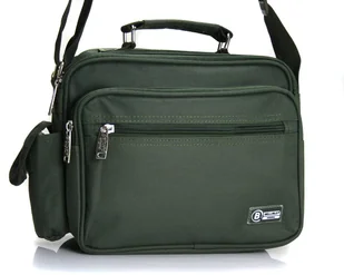 Torba męska do pracy mała Bellugio - ciemnozielona - Torby męskie - miniaturka - grafika 1