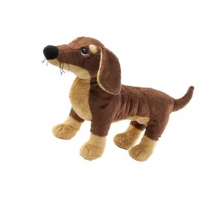Pluszak maskotka przytulanka pies piesek Jamnik 44 cm IKEA SMASLUG brązowy - Maskotki i pluszaki - miniaturka - grafika 1