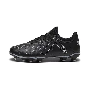 PUMA Buty piłkarskie dla dzieci unisex Future Play Fg/Ag Jr, Puma Black Puma Silver, 38.5 EU - Piłka nożna - miniaturka - grafika 1