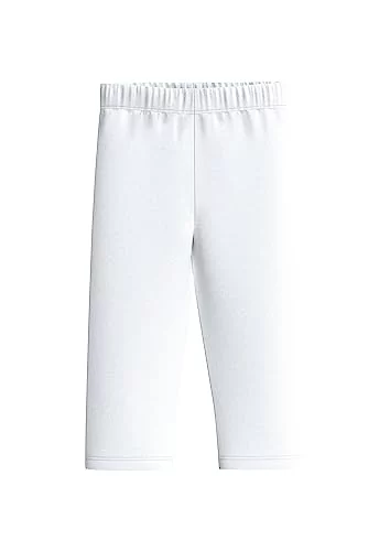 s.Oliver Dziewczęce legginsy Capri, biały, 104 cm
