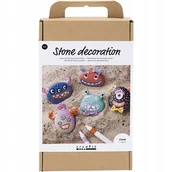 Prace ręczne dla dzieci - CRAFT KIT - STONE DECORATION - MONSTER (977677) - miniaturka - grafika 1