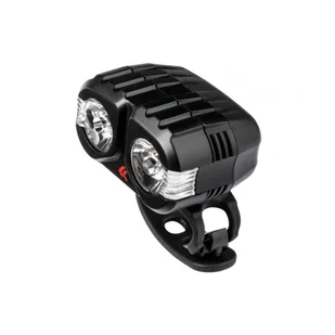 Kross Lampa przednia /bateryjna/ WHITE BLAST 2x CREE 3W USB, czarna - Lampki rowerowe - miniaturka - grafika 1