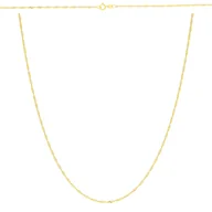 Biżuteria dla dzieci - Złoty łańcuszek pełny Singapur 45 cm pr. 333 - miniaturka - grafika 1