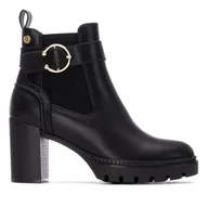 Botki damskie - XTI 144521, botki damskie, czarne, 38 EU, Czarny (Black), 38 EU - miniaturka - grafika 1