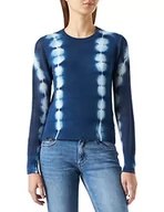 Swetry damskie - Desigual Sweter damski JERS_Muriel, niebieski, XS - miniaturka - grafika 1