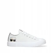 Trampki męskie - Trampki męskie Karl Lagerfeld Biel 42 materiałowe - miniaturka - grafika 1