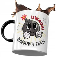 Kubki - Kubek Czarny Dla Cioci Ciotuni Urodziny na Prezent z Nadrukiem ze Zdjęciem + Opakowanie na prezent (wzór 02) - miniaturka - grafika 1