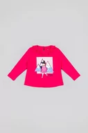 Bluzki dla dziewczynek - zippy longsleeve bawełniany dziecięcy kolor fioletowy - Zippy - miniaturka - grafika 1