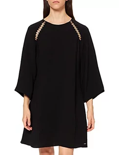Sukienki - Armani Exchange Damska sukienka z długim rękawem i długim rękawem, w stylu casual, na co dzień, czarny, M - grafika 1