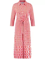 Sukienki - Gerry Weber Sukienka damska 180028-35026, ecru/biały/czerwony/pomarańczowy, nadruk: 34, Ecru/biały/czerwony/pomarańczowy nadruk, 34 - miniaturka - grafika 1