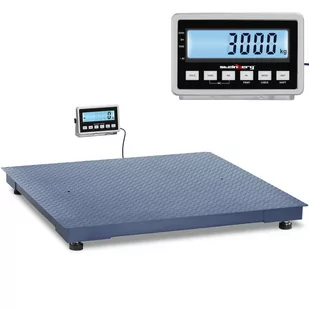 Waga platformowa magazynowa LCD 120 x 120 cm 3000 kg / 1 kg - Wagi specjalistyczne - miniaturka - grafika 1