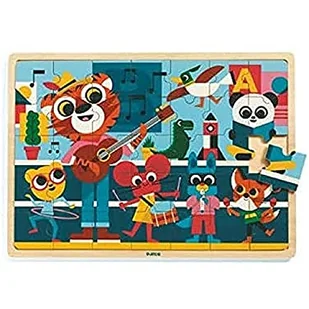 Djeco 31817 Madera Puzzlo Music Puzzles - Puzzle - miniaturka - grafika 1