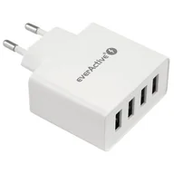 Ładowarki do telefonów - everActive Ładowarka sieciowa everActive SC-400 4xUSB 5A SC400 - miniaturka - grafika 1