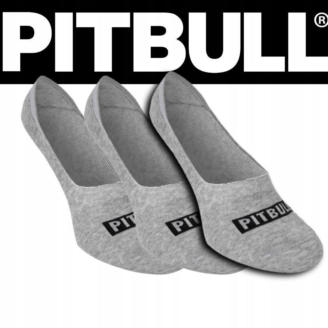 PITBULL WEST COAST SKARPETY STOPKI CIENKIE 3-PAK SZARE 39/42