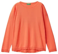 Swetry damskie - United Colors of Benetton Sweter damski, pomarańczowy 3h4, XS - miniaturka - grafika 1