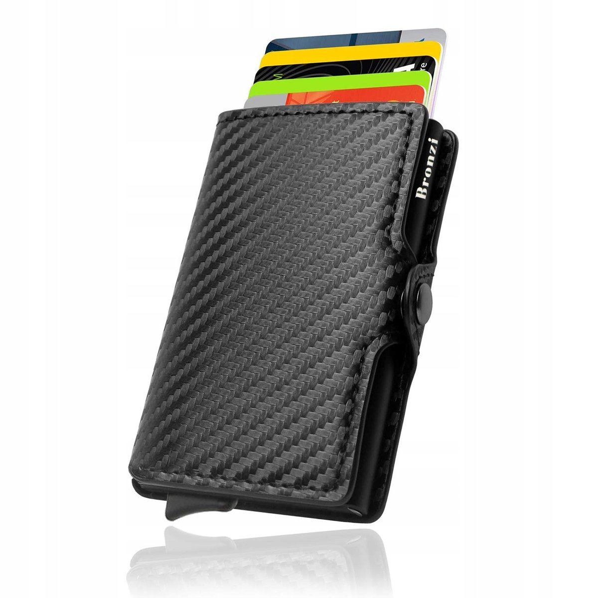 Portfel etui na karty Bronzi czarny