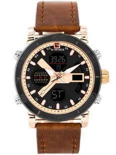 Zegarek Naviforce ZEGAREK MĘSKI NAVIFORCE - NF9132 (zn073d) - brown/rose + box NF9132 RGRGBN - Zegarki męskie - miniaturka - grafika 2