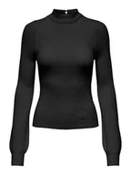 Swetry damskie - ONLY Sweter w kolorze czarnym - miniaturka - grafika 1