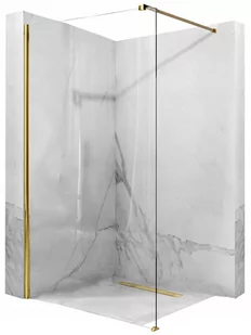 Rea Ścianka prysznicowa AERO 90x195cm GOLD K8442 K8442 - Ścianki i drzwi prysznicowe - miniaturka - grafika 1