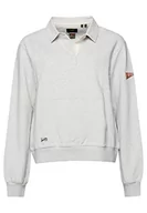 Bluzy damskie - Superdry Vintage Rugby Sweatshirt Bluza damska, Glacier Grey Marl, 34 - miniaturka - grafika 1