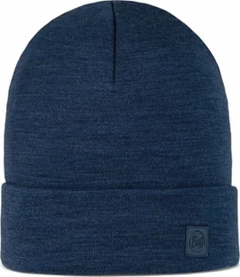 Buff Czapka BUFF MERINO HEAVYWEIGHT BEANIE SOLID NIGHT BLUE - Czapki damskie - miniaturka - grafika 1