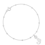 Bransoletki - Bransoletka srebrna z kotkiem - miniaturka - grafika 1