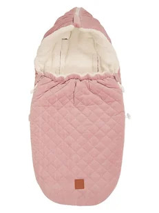 Kaiser Naturfellprodukte Śpiworek "Velvet Hoody" w kolorze jasnoróżowym do fotelika - 80 x 39 cm - Akcesoria do wózków - miniaturka - grafika 1