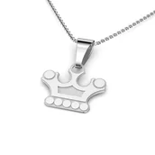 Zawieszki - Zawieszka srebrna korona - miniaturka - grafika 1