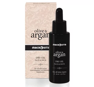 MACROVITA OLIVE & ARGAN suchy olejek arganowy do twarzy i szyi 30ml - Olejki do mycia twarzy - miniaturka - grafika 1