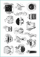 Prace ręczne dla dzieci - Tatuaże tymczasowe z różnymi ciekawymi wzorami na Halloween 04, arkusz A4 - miniaturka - grafika 1