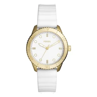 FOSSIL BQ3965 Dayle kwarcowy analogowy zegarek na rękę dla kobiet, średnica koperty 38 mm, złoty/biały, Złoty/biały, pasek - Paski - miniaturka - grafika 1