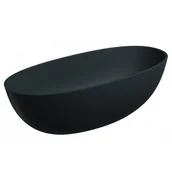 Wanny - OMNIRES SHELL175WWBLV SHELL M+ wanna wolnostojąca, 175x78 cm, z syfonem black lava - miniaturka - grafika 1