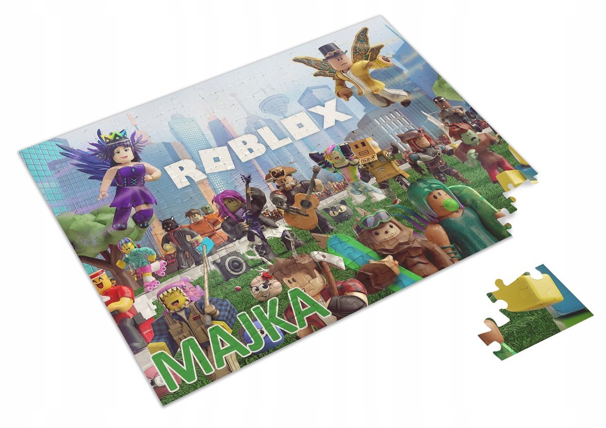 Puzzle + IMIĘ + pudełko Roblox Man Face A3 252 el.