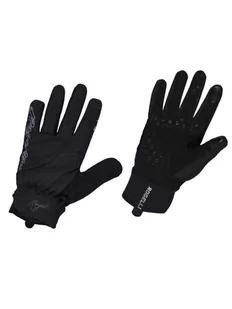 ROGELLI STORM damskie zimowe rękawiczki rowerowe, softshell, czarne - Rękawiczki rowerowe - miniaturka - grafika 1