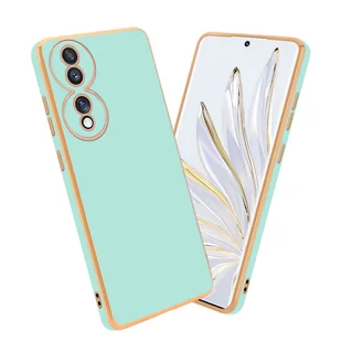 Etui ochronne Cadorabo do Honor 70 w kolorze błyszczącej miętowej zieleni - złote etui z elastycznego silikonu TPU chroniące aparat fotograficzny - Etui i futerały do telefonów - miniaturka - grafika 1