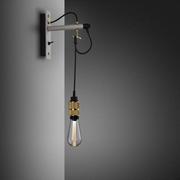 Lampy ścienne - Lampa Hooked Wall Nude Szara/Mosiądz [A900L] - miniaturka - grafika 1