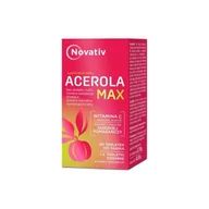 Witaminy i minerały - Novativ Acerola Max, 60tabl. do ssania - miniaturka - grafika 1