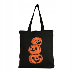 Eko Torba na ramię Zakupy Shopper Torebka Bawełniana Dynia Halloween #2 - Torby i wózki na zakupy - miniaturka - grafika 1