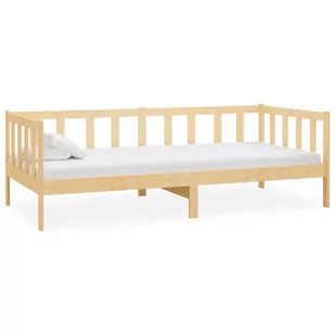 Łóżko z litego drewna sosnowego, VidaXL, dzienne, 90x200 cm - Łóżka - miniaturka - grafika 1