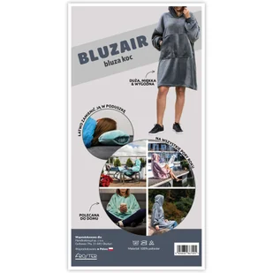 Bluzair Koco Bluza Oversize Kapturem Beżowa 4w1 - Księgarnia OUTLET - miniaturka - grafika 16