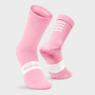 Skarpetki Kolarstwo SIROKO S1 Pink Agnello Cukierkowy Róż Mężczyzna - Skarpetki kolarskie - miniaturka - grafika 1