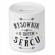 Skarbonki - Dla Rysownika Skarbonka na Urodziny na Prezent z Nadrukiem ze Zdjęciem + Opakowanie na prezent (wzór 02) - miniaturka - grafika 1