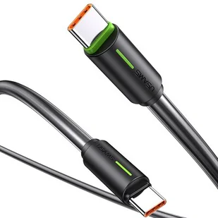Kabel USB-C - USB-C USAMS SJ734 1m Czarny - Kable USB - miniaturka - grafika 1