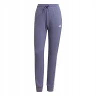 Dresy damskie - Spodnie dresowe damskie adidas Essentials French Terry 3-Stripes Pants fioletowe H42011-L - miniaturka - grafika 1