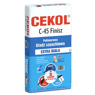 Cekol Gładź szpachlowa polimerowa C-45 Finish 5 kg - Gipsy i gładzie gipsowe - miniaturka - grafika 1