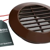 Kratki wentylacyjne - Kratka wentylacyjna okrągła z siatką fi100 plastik - KOTARBAU - miniaturka - grafika 1