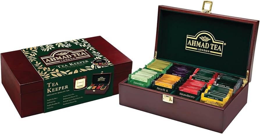 Ahmad tea Keeper Zestaw herbat (80 x 2 g) drewniane pudełko