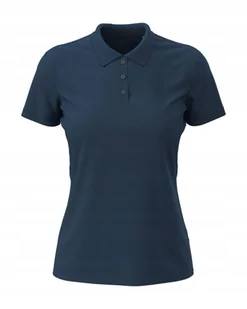 Koszulka damska polo T-shirt bawełniany Polówka Stedman ST9160 Navy Blue XS - Koszulki i topy damskie - miniaturka - grafika 1
