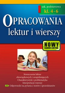Greg Opracowania lektur i wierszy Szkoła podstawowa klasy 4-6 praca zbiorowa - Materiały pomocnicze dla uczniów - miniaturka - grafika 1